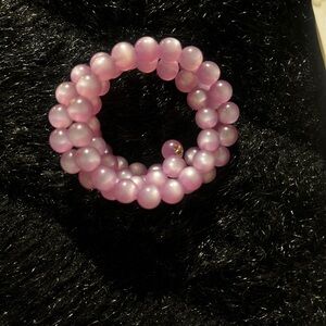 Elegant Pink Beaded Bracelet